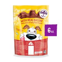 Beggin' dog treats pizza flavor package back