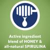 Active ingredient blend of honey and all-natural spirulina