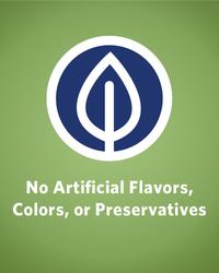 no artificial flavors, colors or preservatives