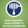 Active ingredient blend of honey and all-natural spirulina