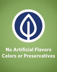 no artificial flavors, colors or preservatives