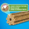 chewy porous texture helps clean hard to reach teeth