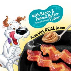 with bacon & peanut butter natural & artificial flavor