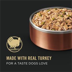 Made with real turkey for a taste dogs love