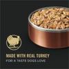 Made with real turkey for a taste dogs love