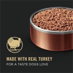 Made with real turkey for a taste dogs love