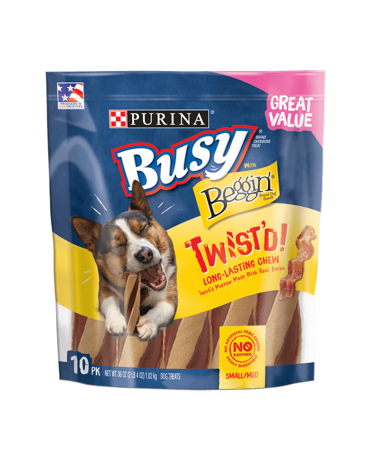 Busy with Beggin’® Twist’d Chew Treats for Small/Medium Dogs