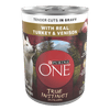 Purina ONE True Instinct Tender Cuts in Gravy Dog Food Formula With Real Turkey & Venison 