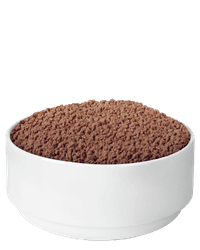 Bowl of beef and chicken wet dog food