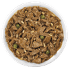 Bowl of wet turkey dog food