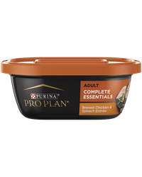 Pro Plan Complete Essentials Braised Chicken & Spinach Entrée Chunks In Gravy Wet Dog Food