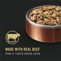 Made with Real Beef for a taste dogs love