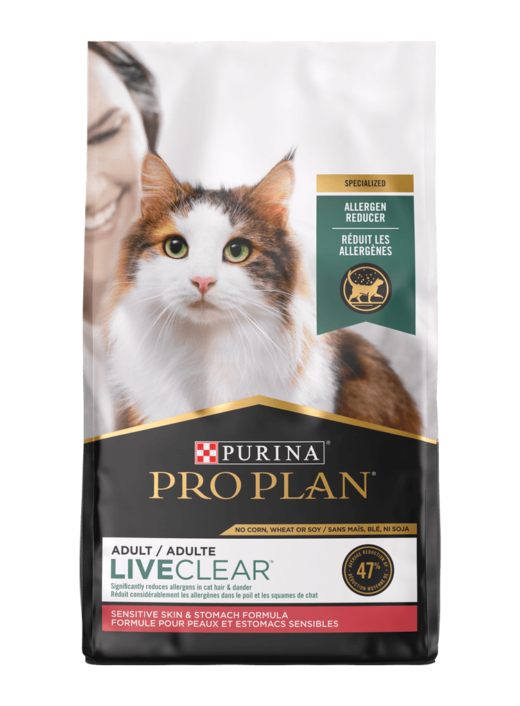 Pro Plan LiveClear Allergen Reducing Sensitive Skin & Stomach Turkey Formula Dry Cat Food