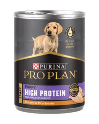 Purina Pro Plan High Protein Chicken and Rice wet dog food