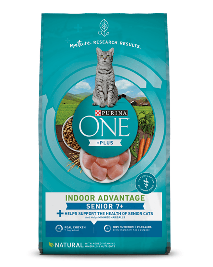 Purina ONE® +Plus Indoor Advantage® Senior 7+ Dry Cat Food