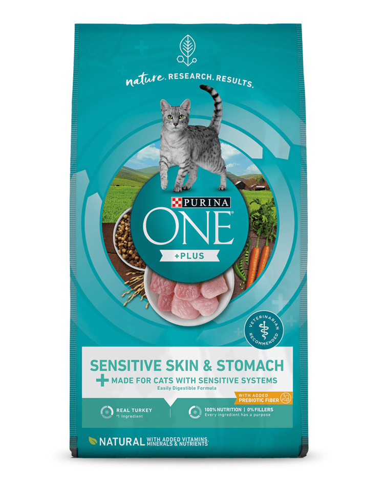 Purina ONE® +Plus Sensitive Skin & Stomach Dry Cat Food